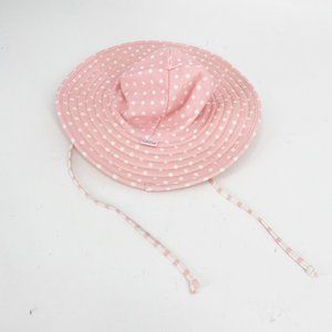 Ruffle Butts Pink Polka Dot Swim Hat